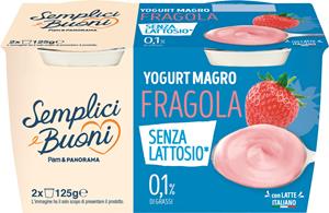 SEMPLICI E BUONI YOGURT MAGRO SENZA LATTOSIO FRAGOLA