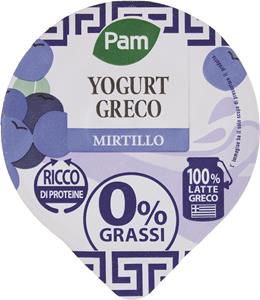 PAM YOGURT GRECO MIRTILLO 0%