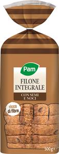 PANE FILONE INTEGRALE CON SEMI DI NOCI