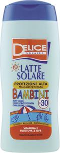 LATTE SOLARE BAMBINI PROTEZIONE ALTA SPF30