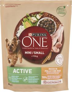 ONE MINI <10KG CROCCHETTE PER CANI ACTIVE RICCO IN POLLO CON RISO