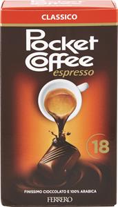 CIOCCOLATINI CON RIPIENO DI CAFFÈ LIQUIDO POCKET COFFE T18