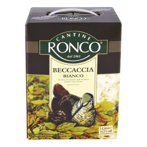 VINO BIANCO RONCO BECCACCIA .- BAG IN BOX DA 5L