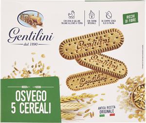 BISCOTTI OSVEGO AI 5 CEREALI BISCOTT.GENTILINI GR500