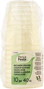 PERLAFESTA BICCHIERI CHUPITO 40CC PLA