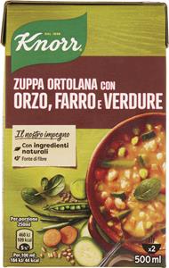 ZUPPA ORTOLANA CON ORZO, FARRO E VERDURE