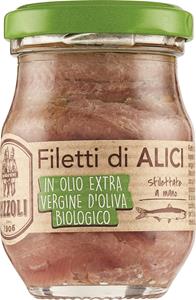 FILETTI ALICI OLIO EXTRA VERGINE  BIO 90G