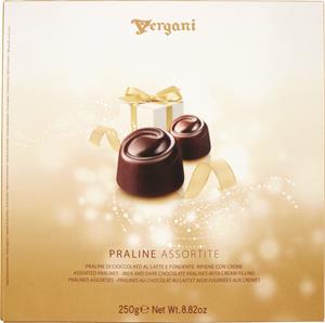 SCATOLA QUADRATA PRALINE CIOCCOLATO ASSORTITE