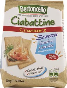 CRACKERS CIABATTINE SENZA SALE E LIEVITO