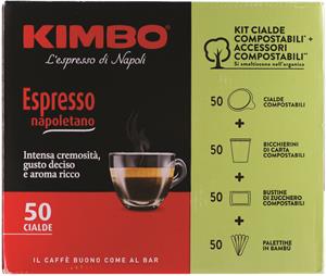 KIMBO 50 CIALDE ESP. NAPOLETANO + KIT