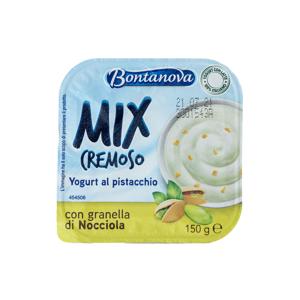 Mix yogurt bianco dolce con cornflakes ciocc, pistacchio con granella nocciola 150 gr-pistacchio con granella nocciola