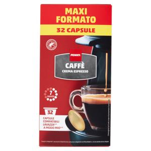 Penny Caffè Crema Espresso Capsule Compatibili Lavazza* A Modo Mio* 32 x 7 g