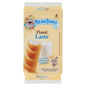 Mulino Bianco Flauti Latte Merenda con 100% Latte Fresco Italiano 280g
