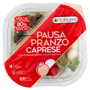 OrtoRomi Pausa Pranzo Caprese con mozzarelline e pomodorini 145 g
