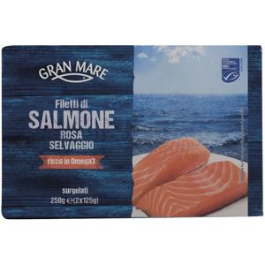 Filetto di salmone rosa selvaggio 250 gr