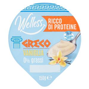 Welless Ricco di Proteine Greco Vaniglia 0% grassi 150 g