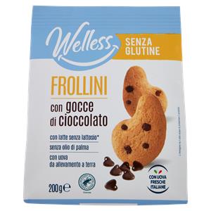 Welless Frollini con gocce di cioccolato Senza Glutine 200 g