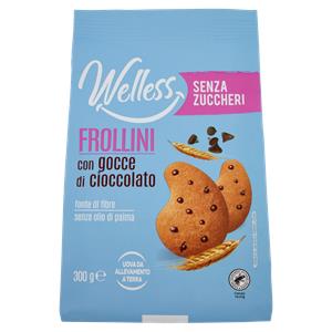 Welless Frollini con gocce di cioccolato Senza Zuccheri 300 g