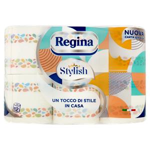 Regina Stylish carta igienica 12 rotoli