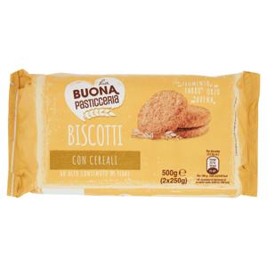 La Buona Pasticceria Biscotti con Cereali 2 x 250 g