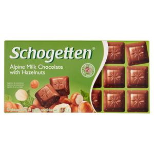 Schogetten Alpine Milk Chocolate with Hazelnuts 18 pieces 100 g