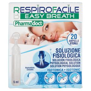 Pharmadoct Respirofacile Soluzione Fisiologica Ampolle Sterili 20 x 5 ml
