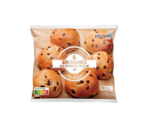 6 Brioches gocce di cioccolato