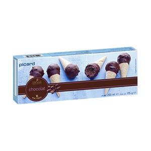 10 mini coni cioccolato