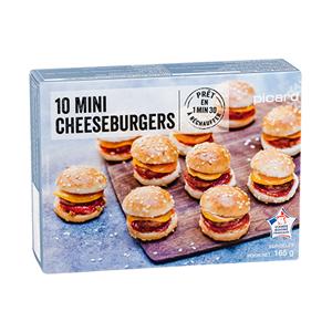 10 mini cheeseburger - Cartone da 10 pezzi