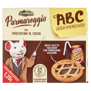 Parmareggio l'ABC della merenda con Crostatina al Cacao