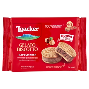 Loacker Gelato Biscotto Napolitaner 4 x 66 g