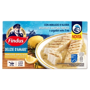 Capitan Findus Delizie D'Amare Merluzzo Grigliato in salsa al limone e rosmarino 250 g