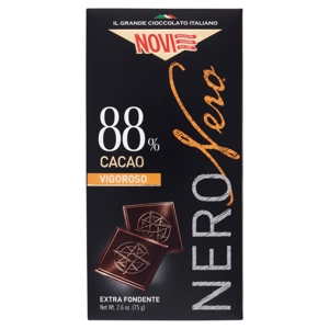 Novi NeroNero 88% Cacao Vigoroso Extra Fondente 75 g