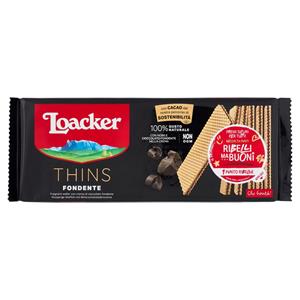 Loacker Thins Fondente Wafer con crema al Cioccolato wafers 150g