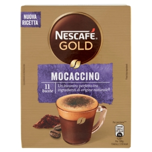 NESCAFÉ Gold Mocaccino Preparato solubile per caffè al cacao astuccio 11 bustine 88g