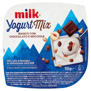 Milk Yogurt Mix Bianco con Cioccolato e Nocciole 150 g