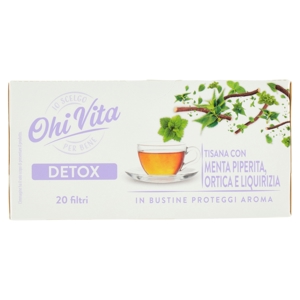 Ohi Vita Detox Tisana con Menta Piperita, Ortica e Liquirizia 20 x 2,0 g