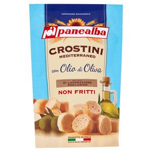 panealba Crostini Mediterraneo con Olio di Oliva 100 g