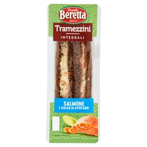 Fratelli Beretta Tramezzini Integrali Salmone e Salsa di Avocado 140 g
