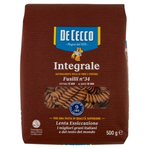 De Cecco Integrale Fusilli n° 34 500 g