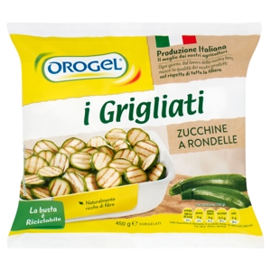 Orogel i Grigliati Zucchine a Rondelle Surgelati 450 g