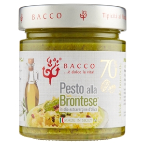 Bacco Pesto alla Brontese in olio extravergine d'oliva 70% 190 g