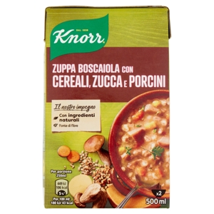 Knorr Zuppa Boscaiola con Cereali, Zucca e Porcini 500 ml