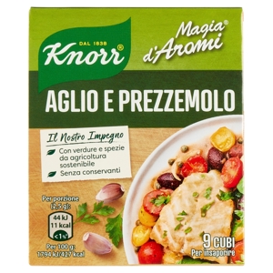 Knorr Magia d'Aromi Aglio e Prezzemolo Cubi 9 x 10 g