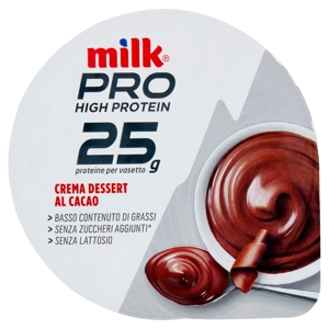 Milk Pro High Protein 25g Crema Dessert al Cacao 250 g
