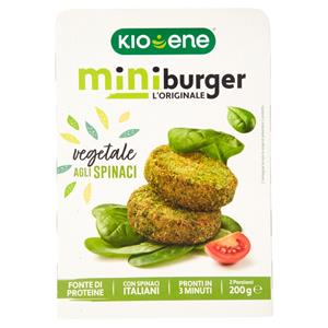 Kioene miniburger l'Originale vegetale agli Spinaci 200 g