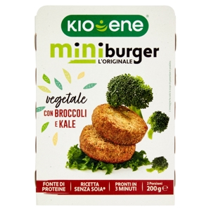 Kioene miniburger l'Originale vegetale con Broccoli e Kale 200 g