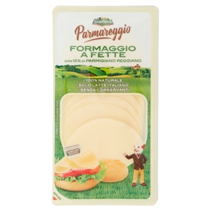 Parmareggio Formaggio a Fette con 15% di Parmigiano Reggiano 120 g