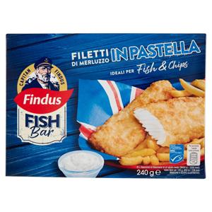 Capitan Findus Fish Bar Filetti di Merluzzo in Pastella 240 g