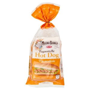 Mulino Bianco Pagnottelle Hot Dog Pane Ideale per Hot Dog 325g